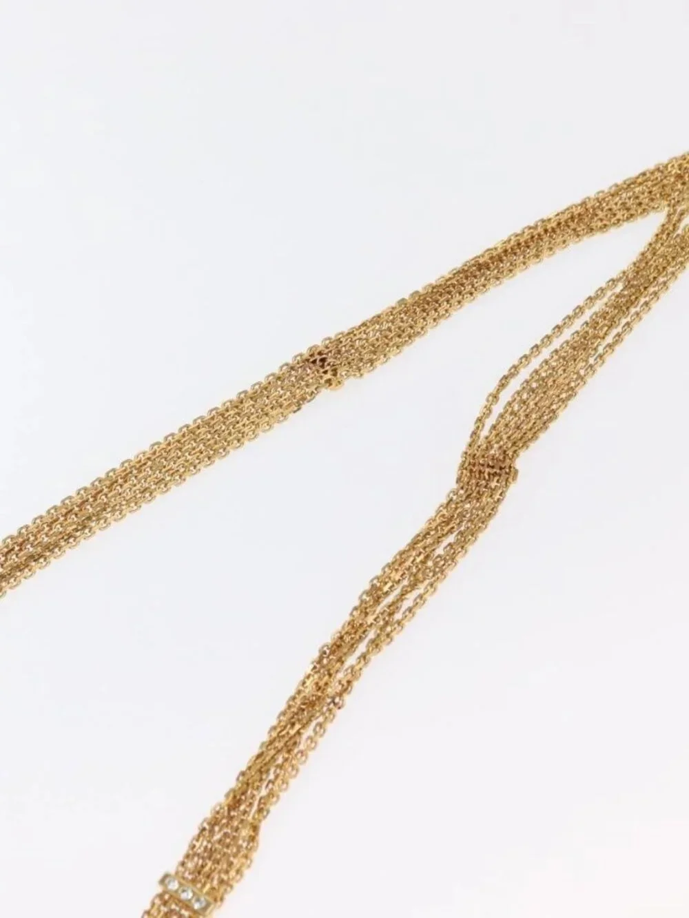 CHANEL Matelasse Single Flap Chain Shoulder Bag Leather Gold CC Auth 165938V